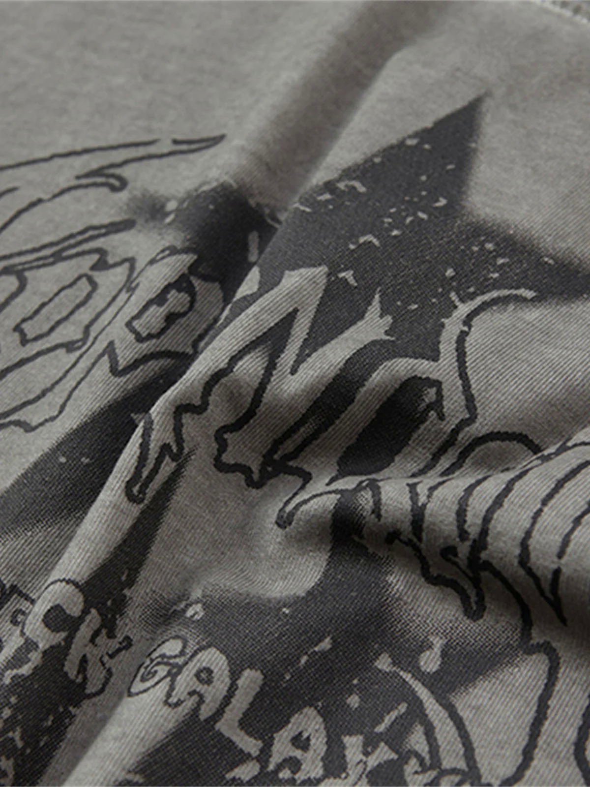 Washed Star Print Vest