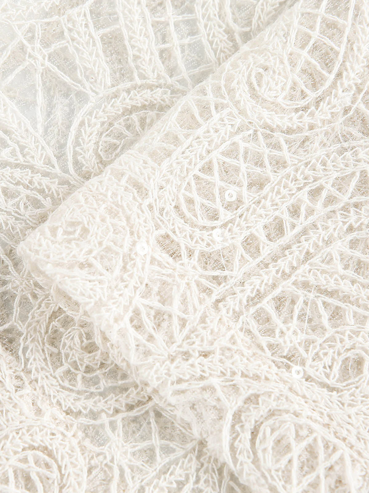 Exquisite Floral Embroidered Short-Sleeve Shirt