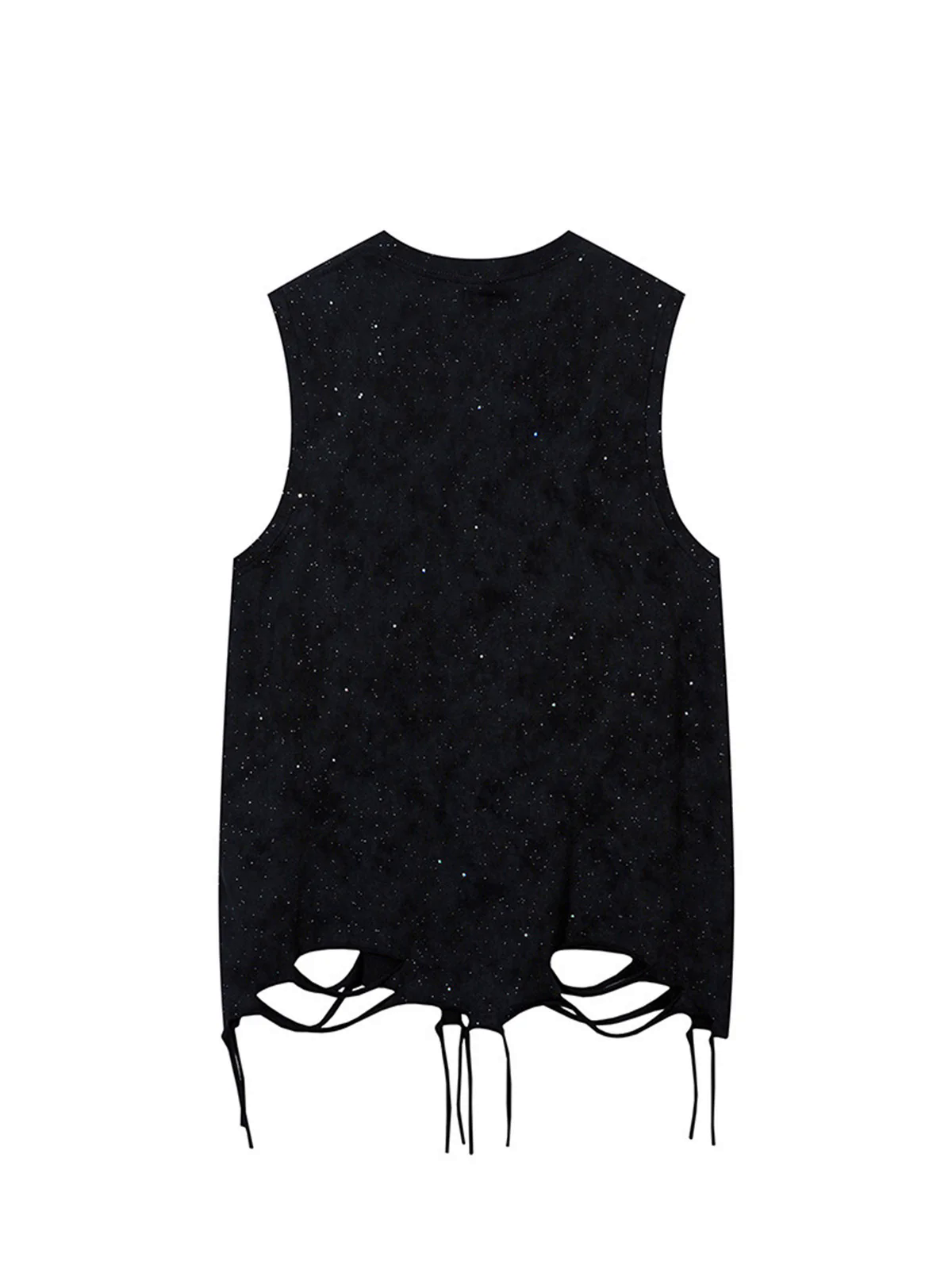 Street Chain Waistcoat Ripped Vest