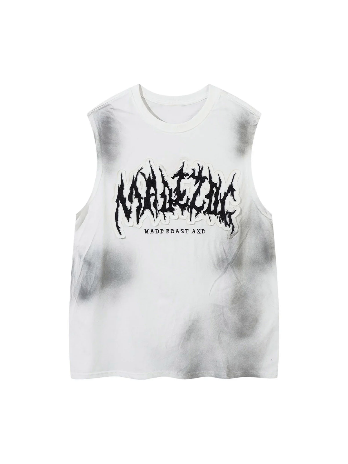 Letter Patchwork Gradient Tank Top