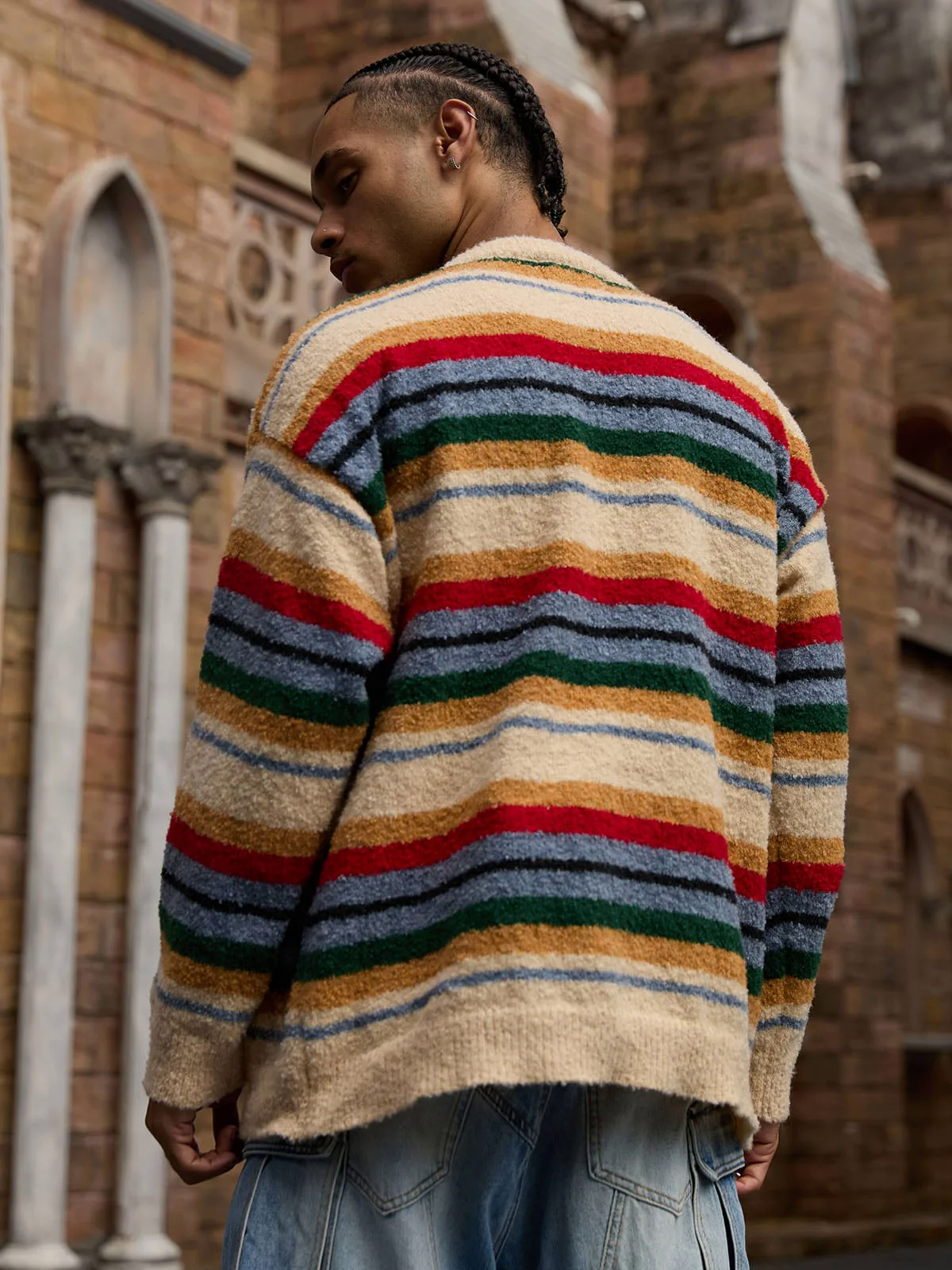 Vintage Striped Sweater - 2344