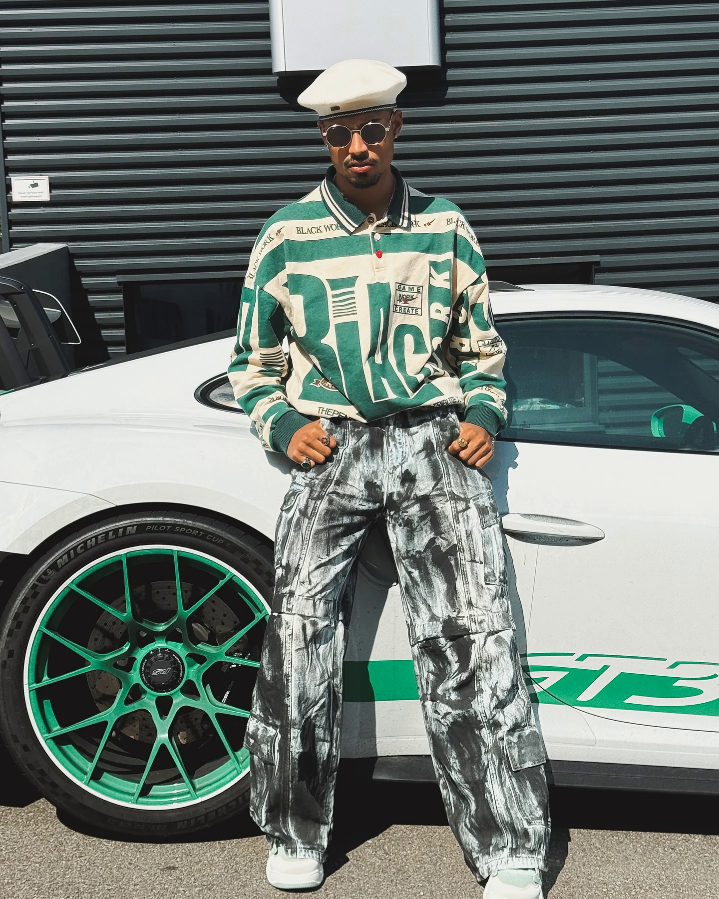 Retro Typography Polo Tee -1252