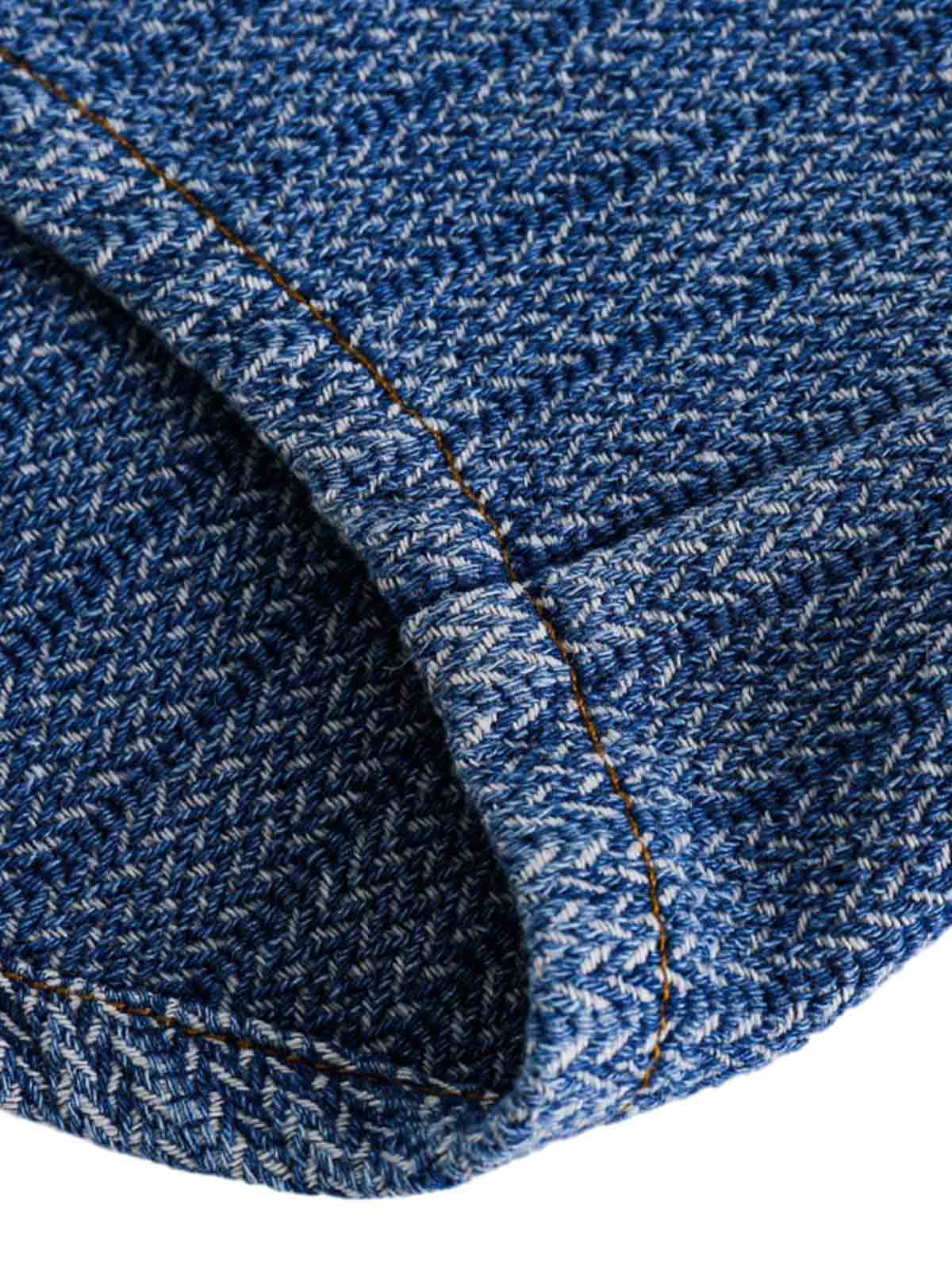 Gradient Denim Short-Sleeve Shirt