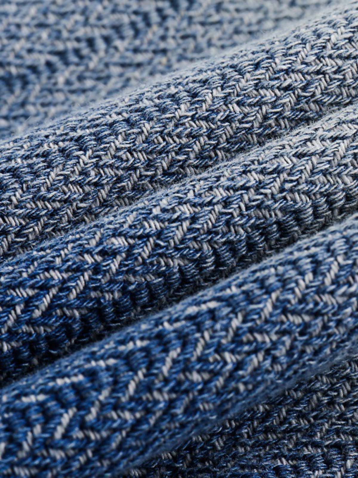 Gradient Denim Short-Sleeve Shirt