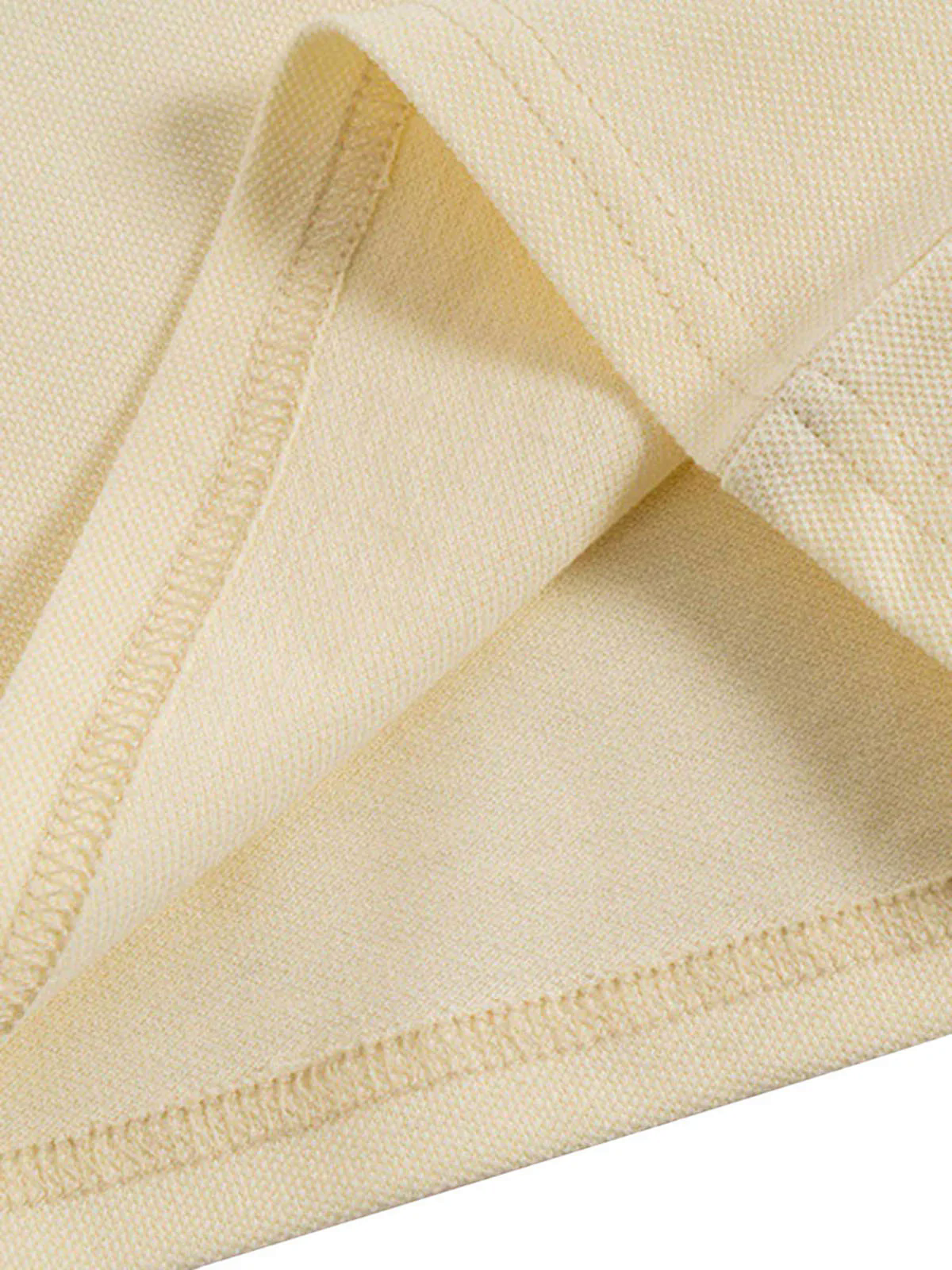 Letter Embroidered Polo Shirt - 1589