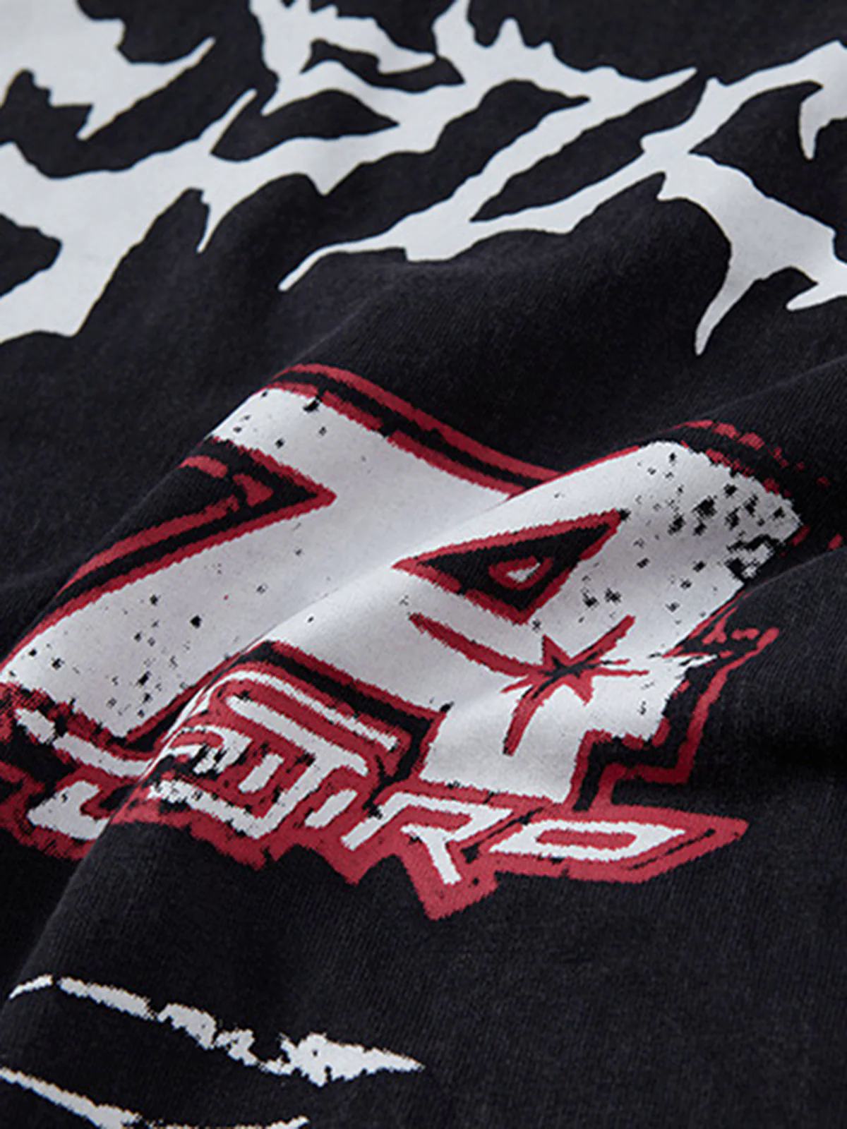 Retro Washed Letter Print Vest