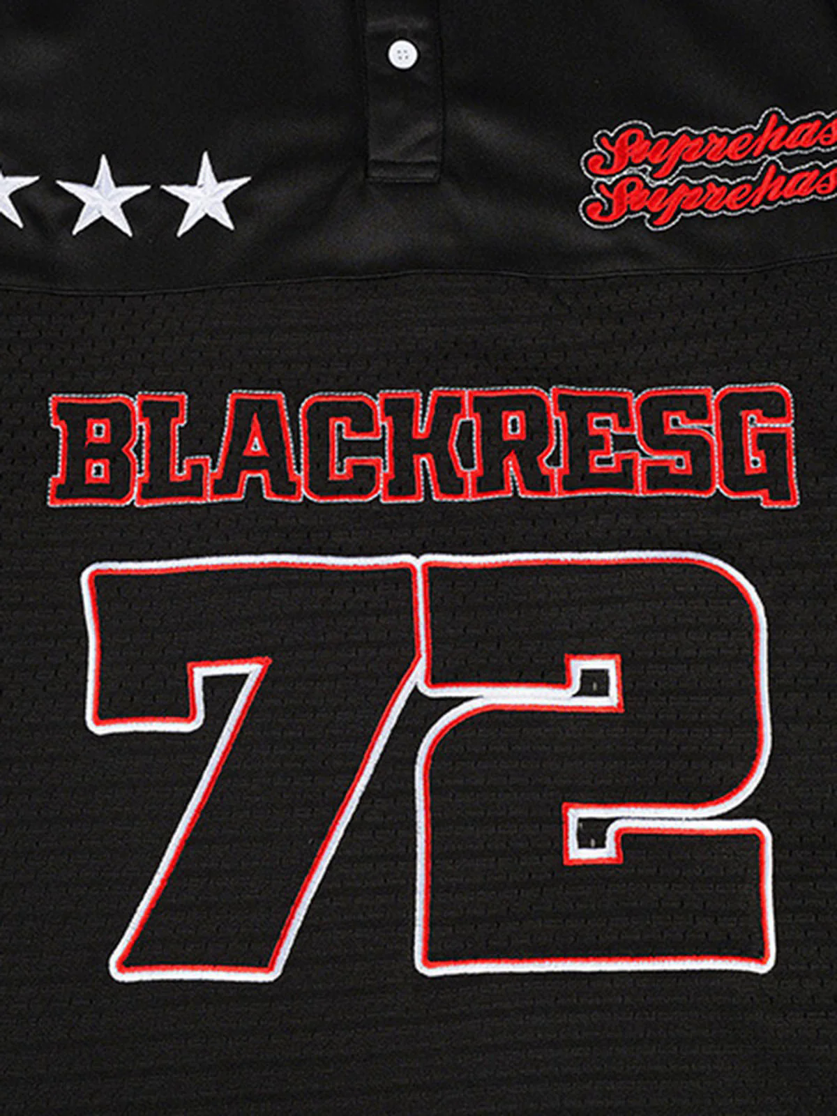 Retro Sports Jersey Polo Shirt