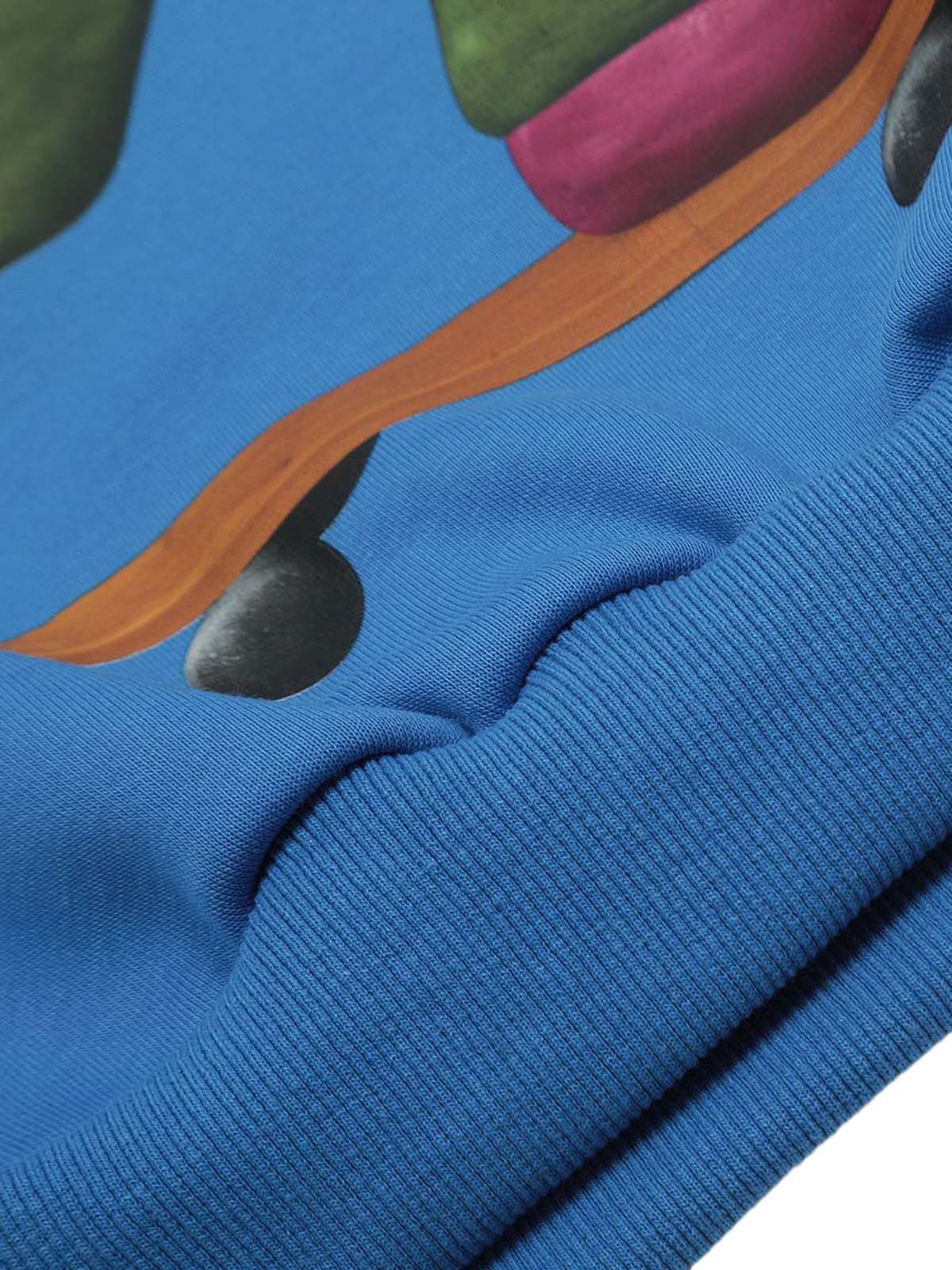 Skateboard Character Printed Hoodie - 2322