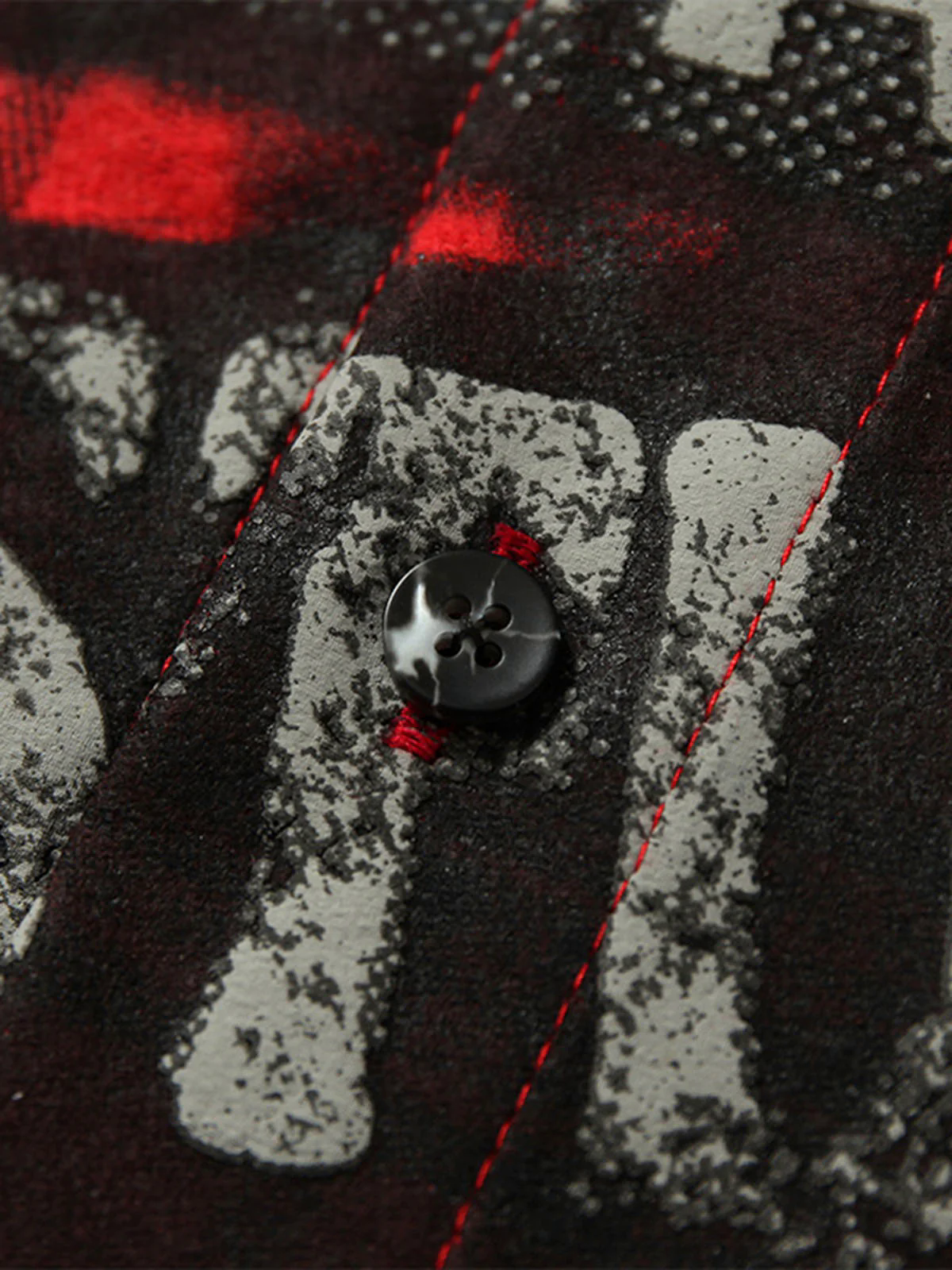 Street Creative Pin Print Plaid Shirt