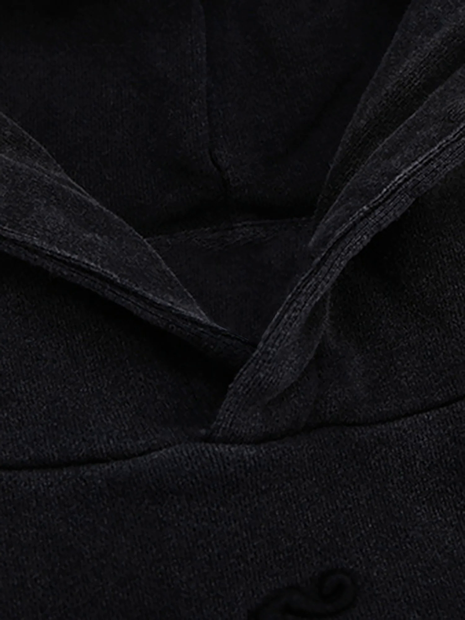 Washed Splicing Hoodie - 1985