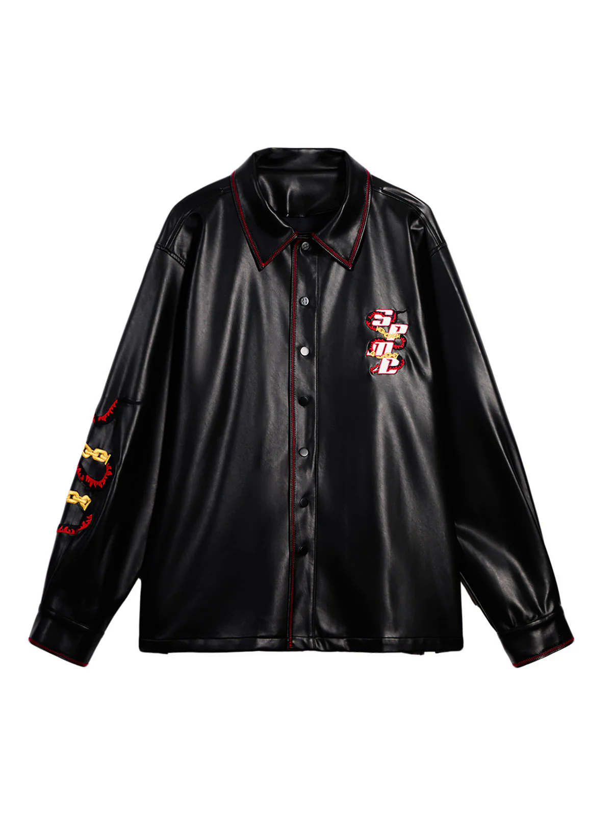 Original Embroidered Leather Shirt
