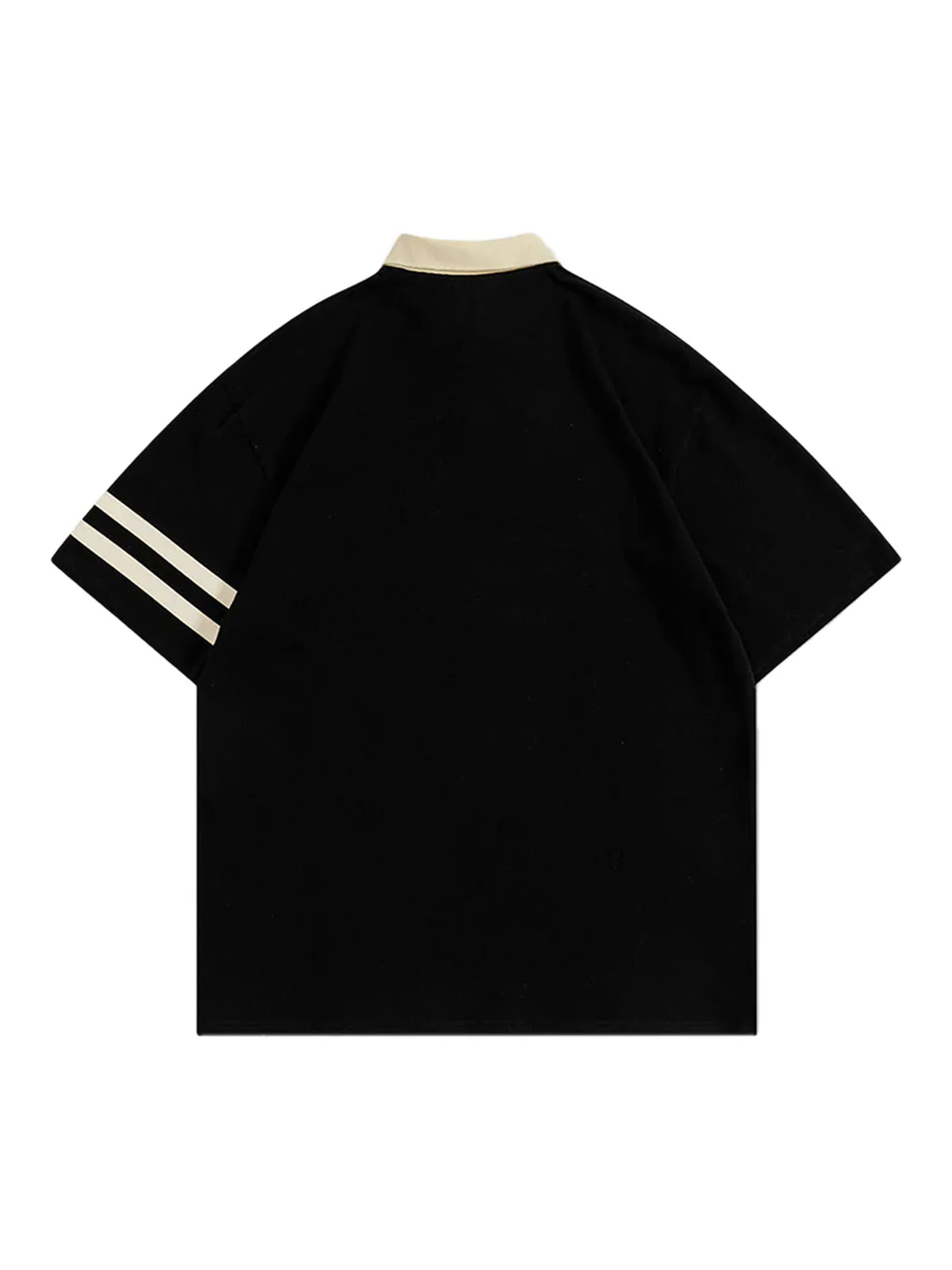 Letter Embroidered Polo Shirt - 1589