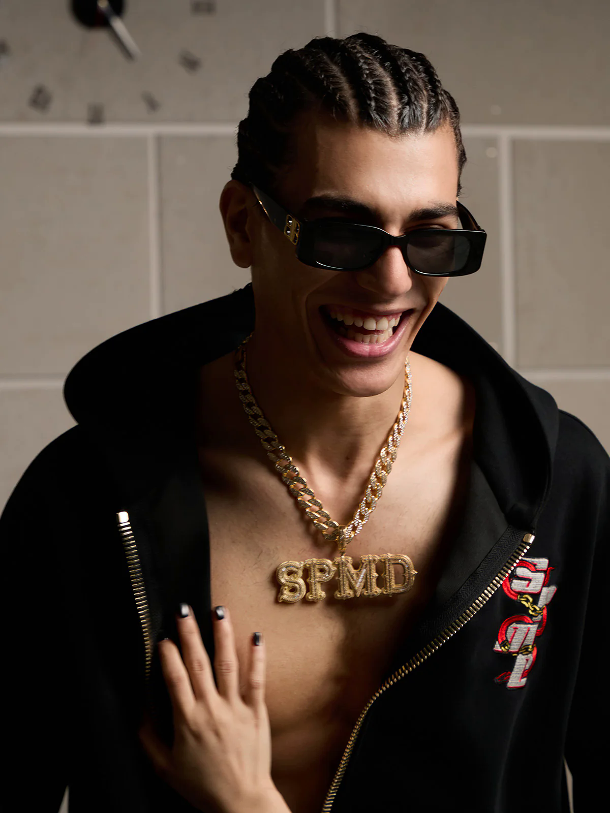 Original Embroidered Zip Up Hoodie