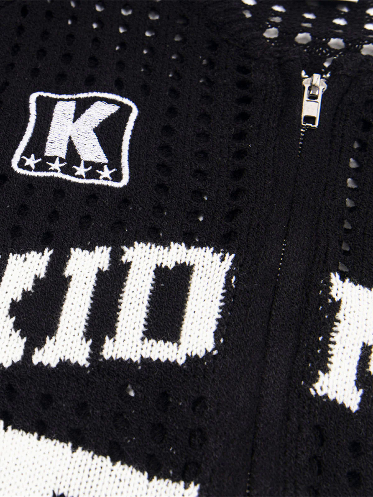 Mesh Zip-Up Sports Jersey Short Sleeve Shirt