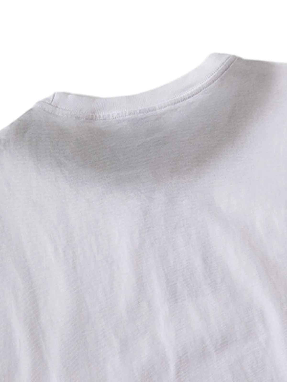 Spray- Painted Letter Print Necklace Vest