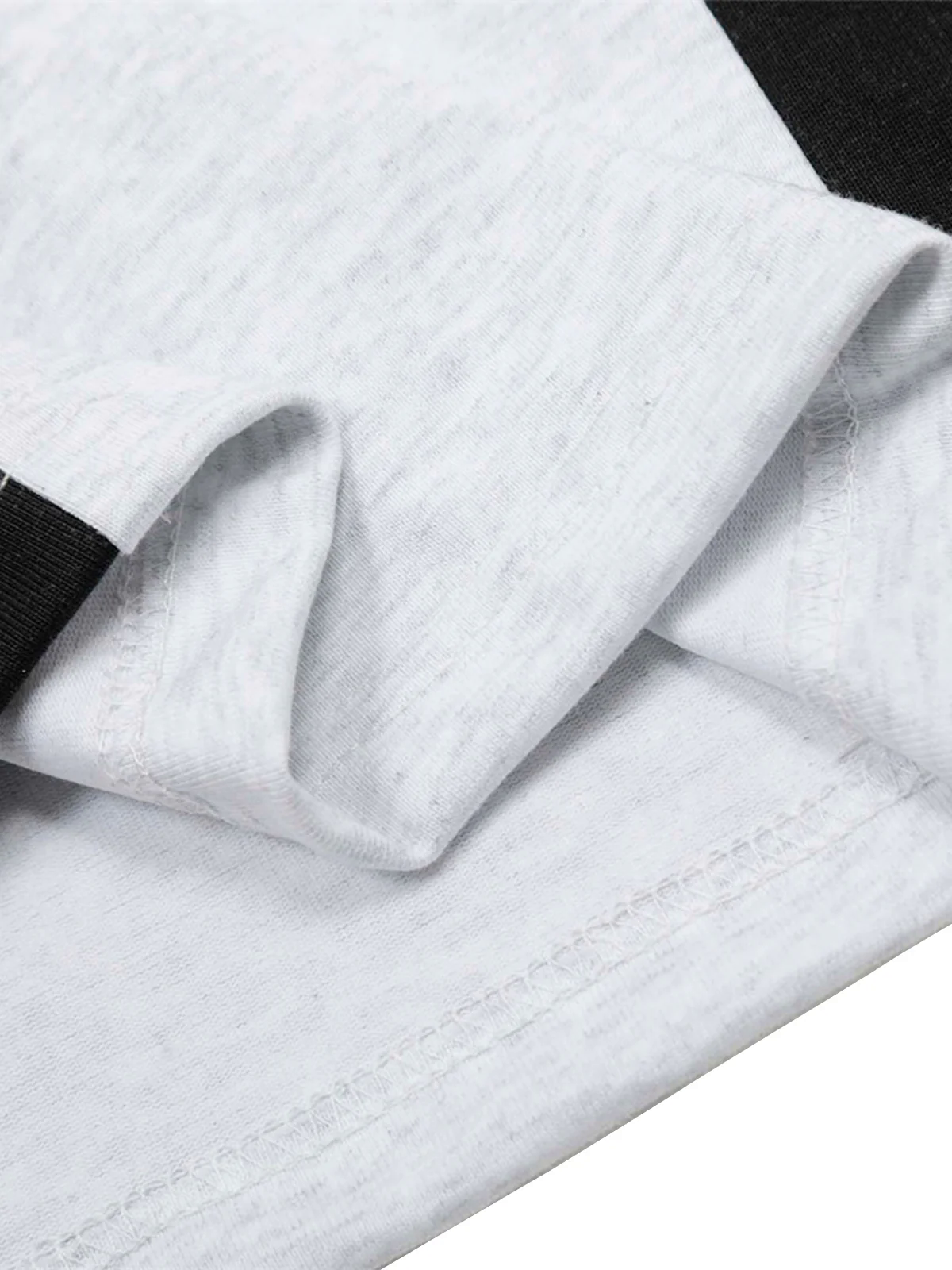 Street Contrast Panel Polo Shirt