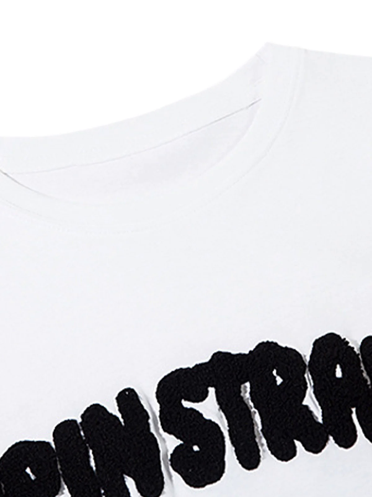 Towel Embroidered Letter Side Button Vest