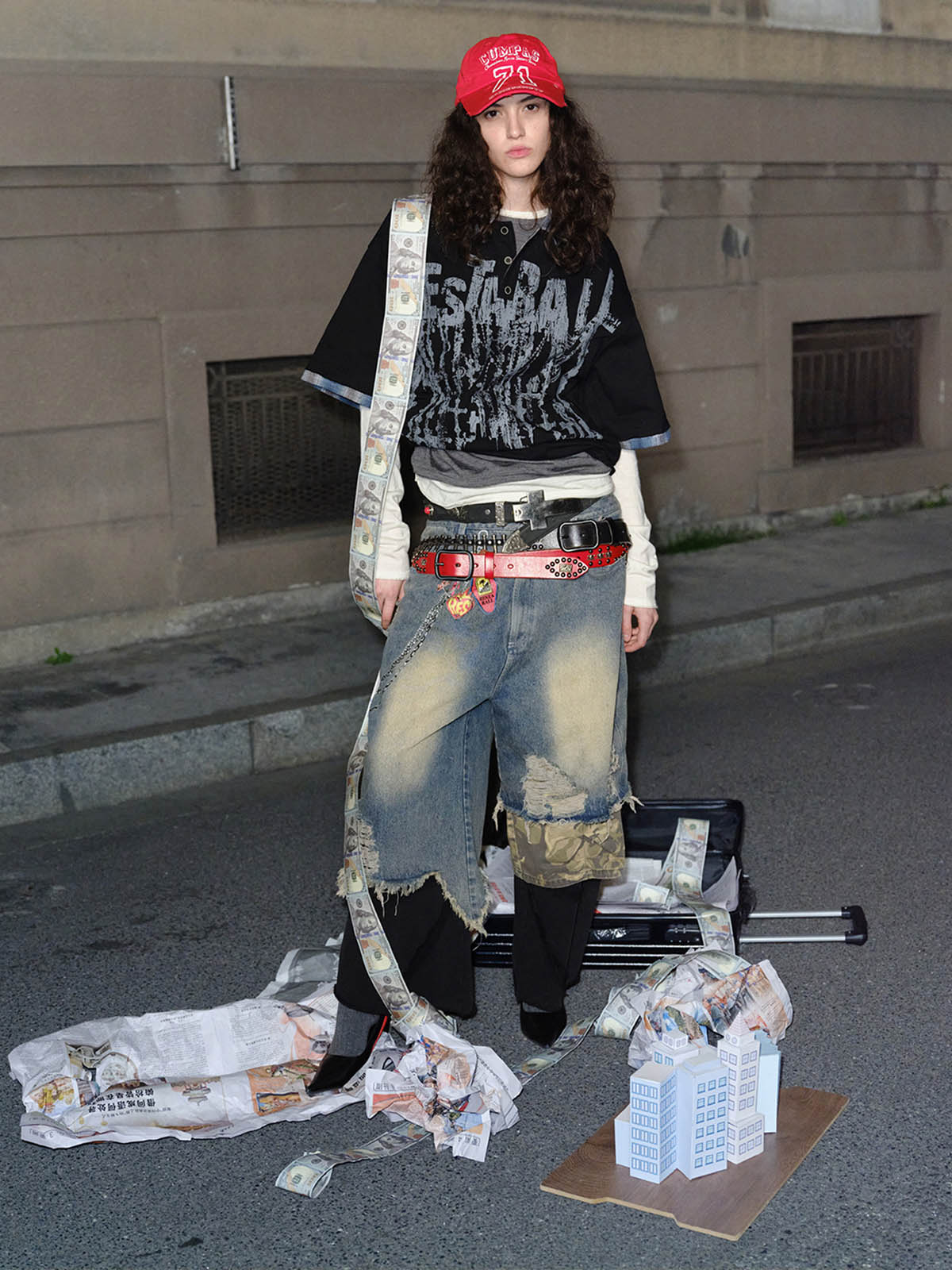 Street Graffiti POLO Lapel Shirt