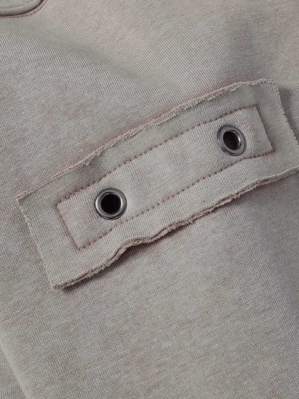 Wasteland Style Washed Zipper Up Sweatshirt