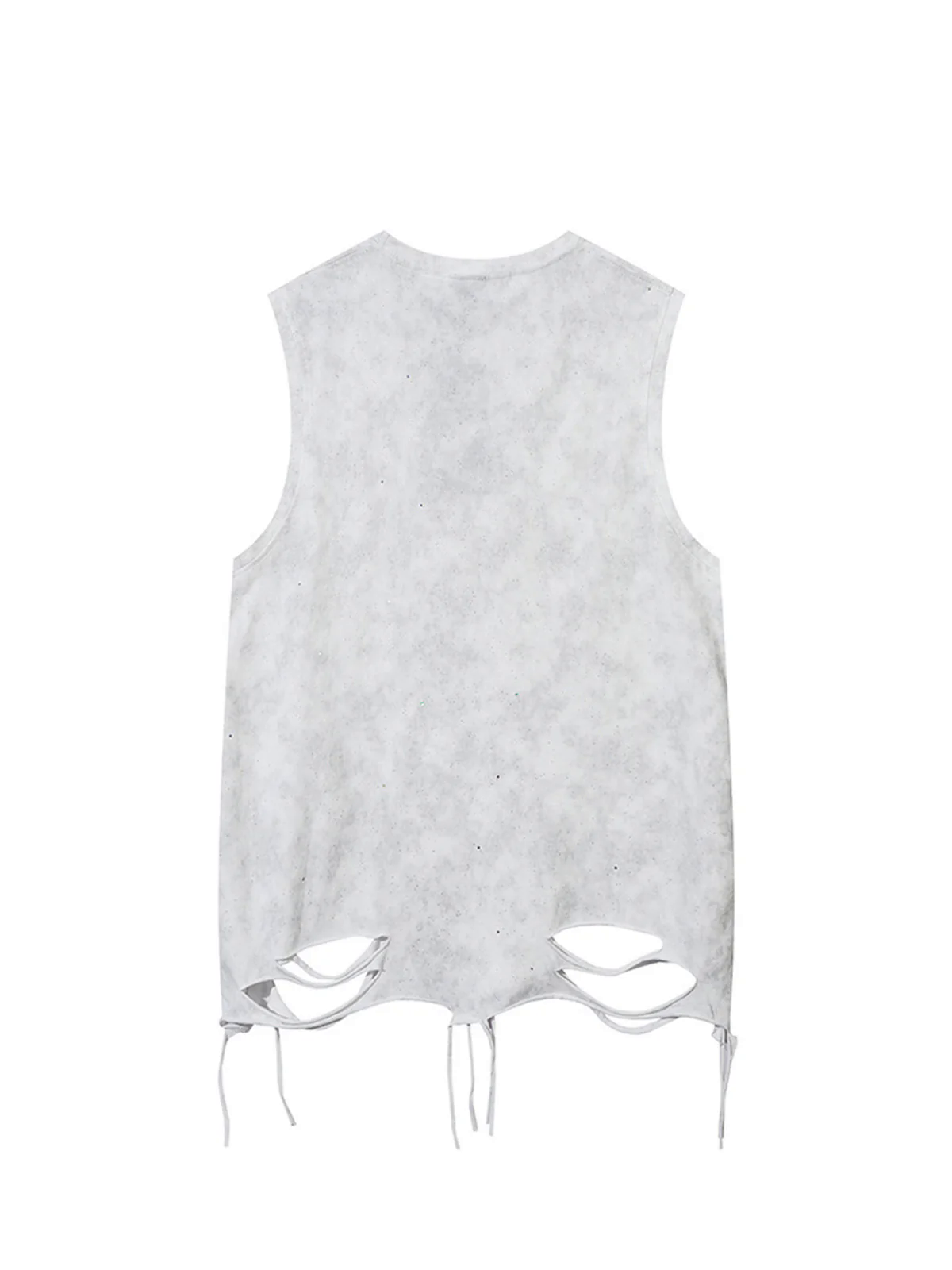 Street Chain Waistcoat Ripped Vest
