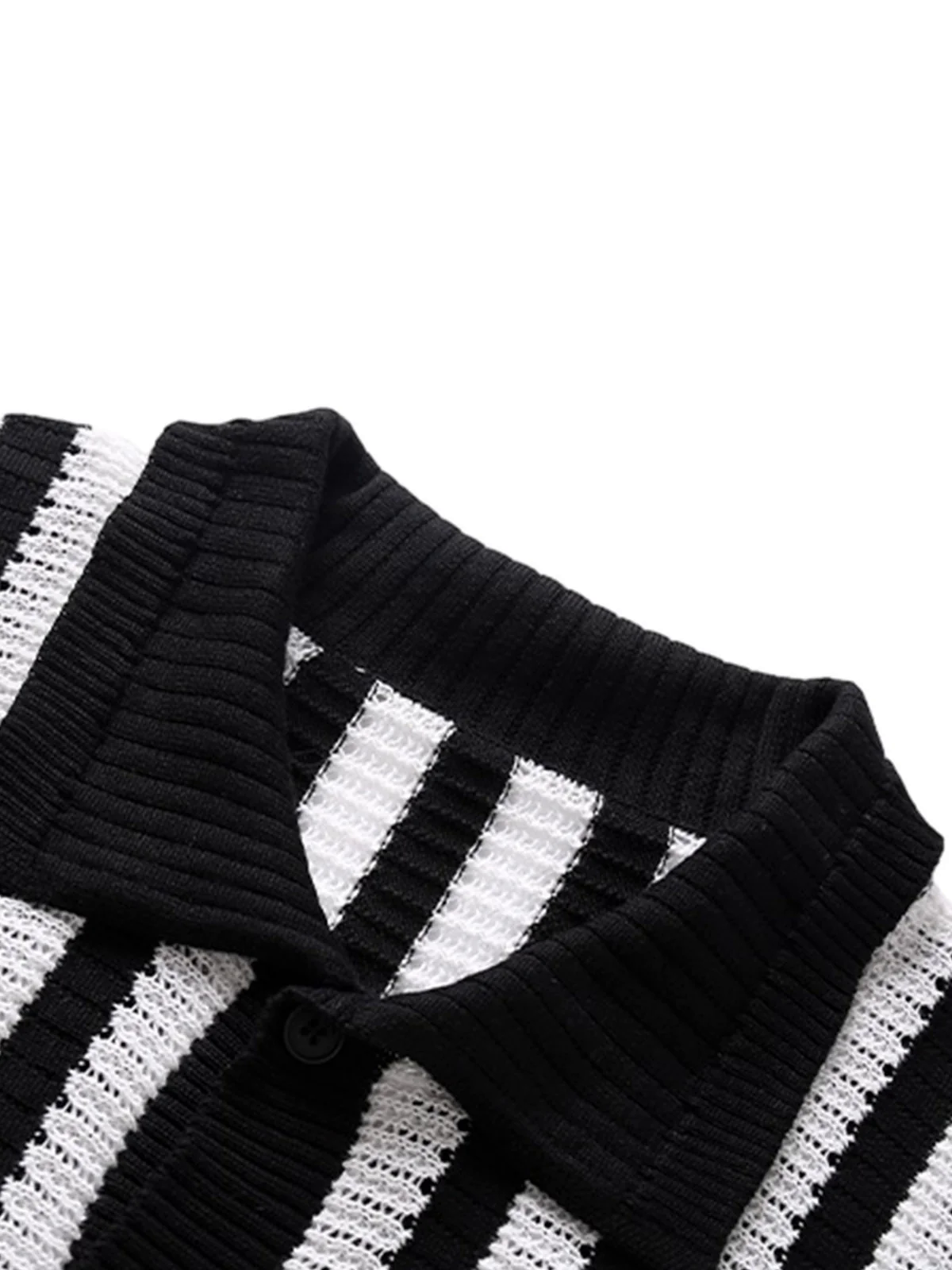 Cleanfit Striped Knit Cardigan Shirt