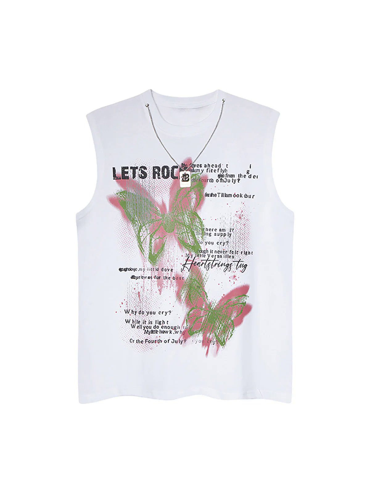 Street Butterfly Graphic Tank Top