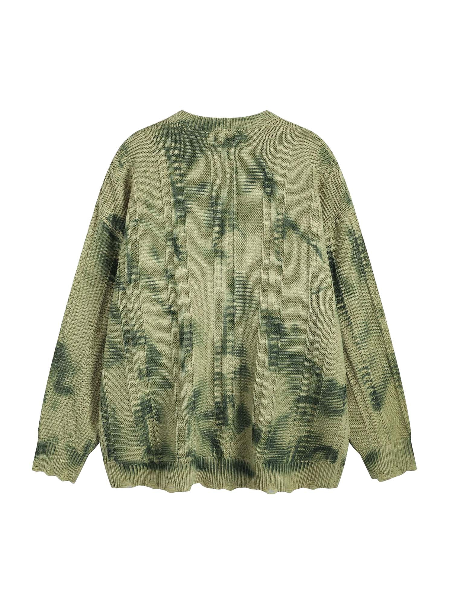 Tie-Dye Wasteland Style Sweater - 2187
