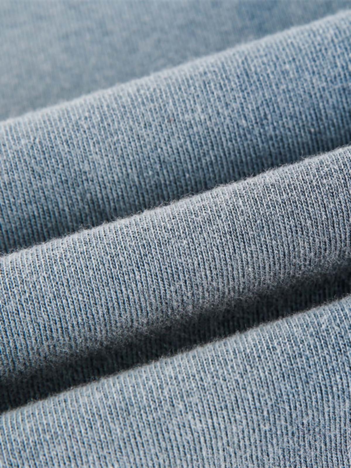 Distressed Washed Embroidered Gradient Vest